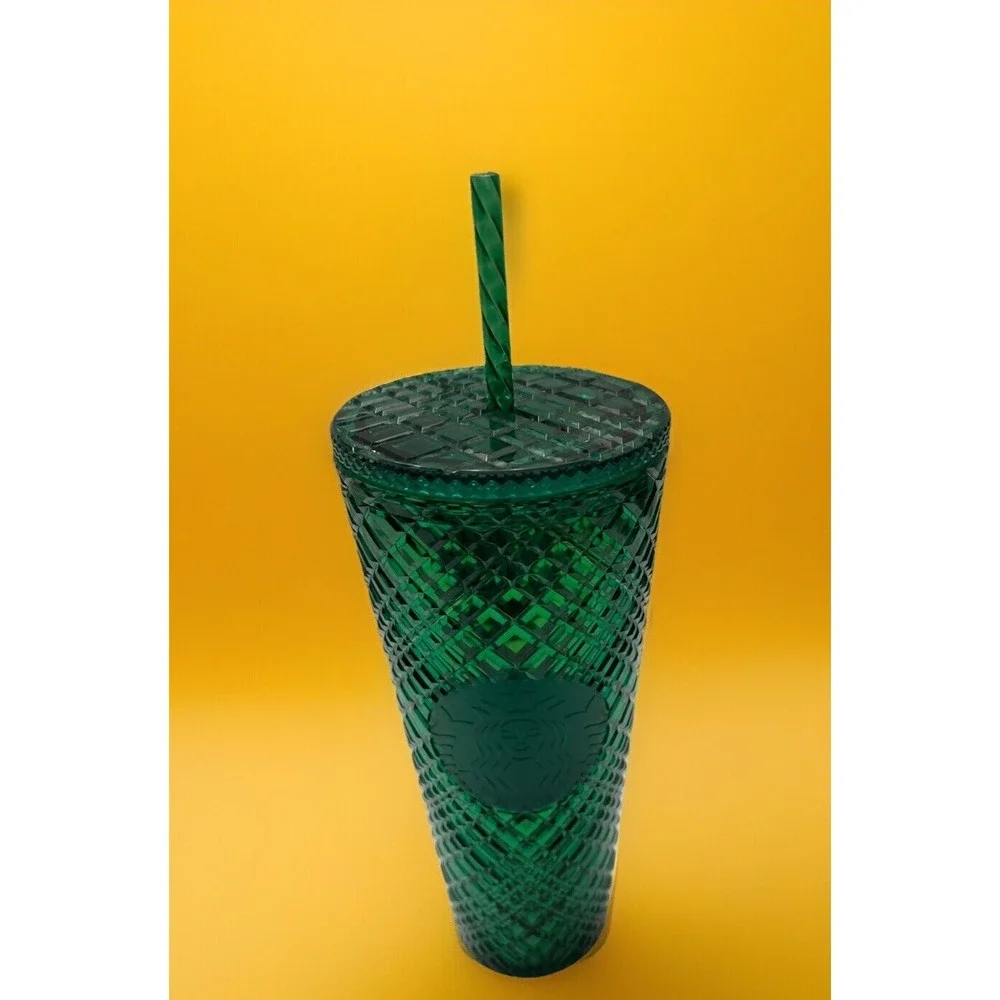 Starbucks 2021‎ Emerald Green Jeweled Holiday Venti Gradient 24 oz Tumbler Cup